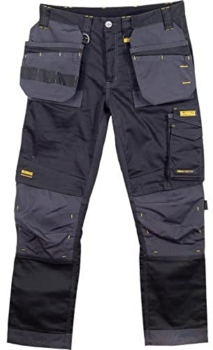 DEWALT Harrison Stretch Trouser 32W 31L Grey/Black