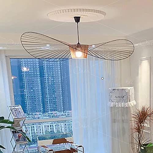 YONIISEA Vertigo Lampe Braun 140CM, Modern Ambientebeleuchtung Hängelampe, Höhenverstellbar Vertigo Pendelleuchte Deckenlampe mit E27 Fassung, Hängeleuchte fur Wohnzimmer/Schlafzimmer,40W