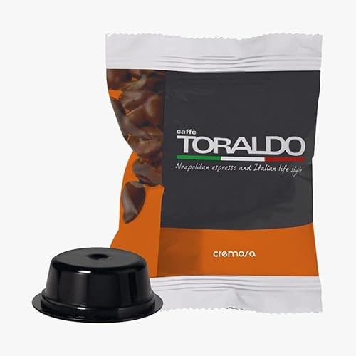 CAFFÈ TORALDO | Compatibile A Modo Mio* | MISCELA CREMOSA | 100 pz | Caffè Selezionato, Tostato e Torrefatto in Italia | Eccellenza del Caffè Napoletano