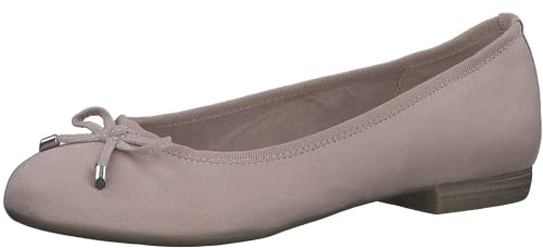 MARCO TOZZI Ballerine Donna con Fiocco Vegane, Beige (Powder 1), 38 EU