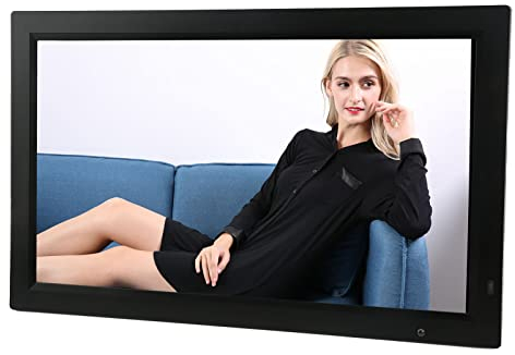 22 Zoll Digitaler Bilderrahmen, HD 1080P WiFi Digitaler Fotorahmen intelligentes Fotoalbum Videoplayer für Zuhause, Dia Show, Menschliche Körperinduktion, Touchscreen Display