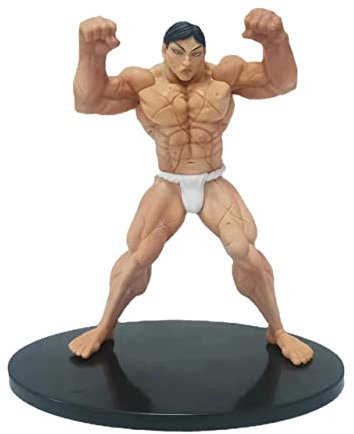 Jiumaocleu Anime BAKI Hanayama Kaoru Figur – 18 cm Hanayama Kaoru Statue Modell Hanma Yujiro Figur Modell PVC Handgemachte Sammlerstück Desktop Dekoration