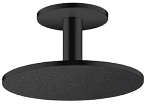 hansgrohe AXOR ShowerSolutions Kopfbrause 300 1jet, Deckenanschluss, Farbe: Schwarz Matt