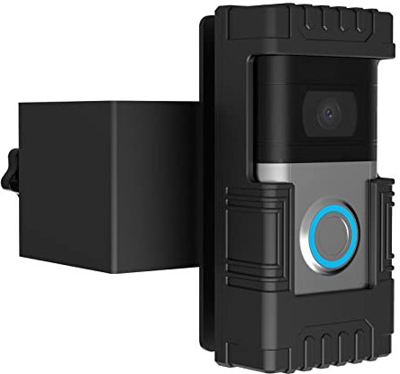 Rianpesn Doorbell Mount - Anti-Theft Video Doorbell Mount 90 Degree Adjustable,Mounting Bracket No-Drill Video Doorbell Holder Accessories for Home Rentals Room