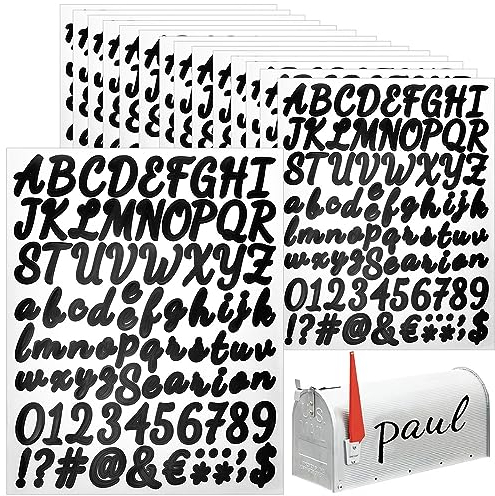 LIMITADA 15 Blatt Selbstklebende Buchstaben Buchstaben Aufkleber Groß Buchstaben Sticker Buchstaben Aufkleber Wasserfest Klebebuchstaben Sticker Buchstaben Vinyl Alphabet Aufkleber für Kunsthandwerk