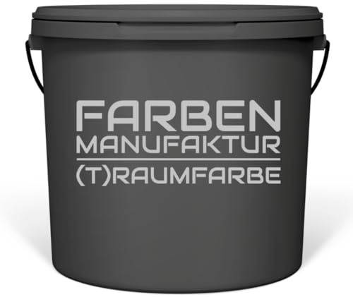 Farben Manufaktur Wandfarbe grau Innenwandfarbe Innenfarbe matt grau RAL Profi direkt deckend 5L, Farbe: RAL 7016 Anthrazitgrau