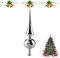 Aohcae 1 Stück Christbaum Spitze Rot, Baumspitze Weihnachten Weihnachtsbaumspitze Baumspitze Rot Weihnachtsbaum Spitzen für Weihnachten Baumschmuck (Silber)