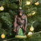 Amanman Glas Weihnachtsschmuck 2023, Orang-Utan Ornamente für Weihnachtsbaum geblasene Glasornamente für Weihnachtsbaumschmuck