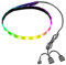 Jectse Tira de Luces LED para PC, 50CM RGB Tira de LED para PC Magnética 5V ARGB Aura Sync Personalizable PC Case Strip Light para la Decoración del Chasis de la Computadora