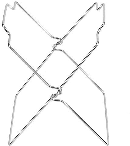 Support de Sac Poubelle Pliable en Acier Inoxydable avec Poignées de Suspension Pratiques pour L'élimination des Déchets de Table, Durable et Peu Encombrant, adapté à la Maison