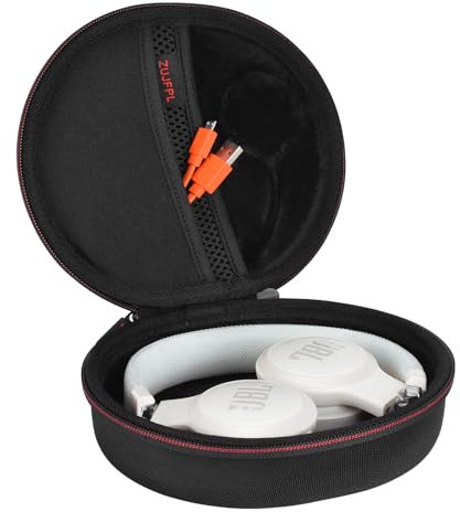 ZUJFPL Headphone Case, EVA Hard Case for JBL Live 400BT/460NC and JBL Tune 500BT /510BT/660NC/600 BTNC/570BT Bluetooth Wireless Headphone (Black)