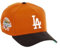 New Era Los Angeles Dodgers MLB 100th Anniversary Sidepatch Orange Black Cord 9Forty A-Frame Snapback Cap - One-Size