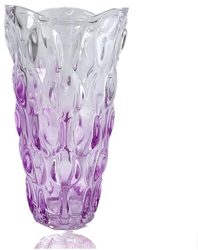 Eastern Rock Unzerbrechliche Blumen-Glasvase, 1,6 kg, 24,1 cm, glitzernde Vase, Bohemian-Stil, für Tafelaufsätze, Küche, Büro, Wohnzimmer, Hochzeit, Geschenke, perfekte Heimdekoration, Glasvase