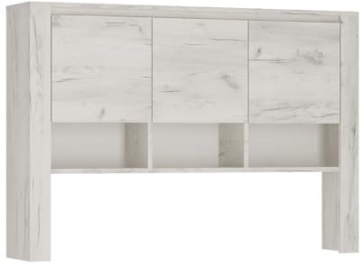 Aufsatzschrank für Schreibtisch oder Kommoden in Craft Eiche weiß