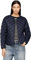 Tommy Hilfiger Donna Giacca Imbottita Quilted Collarless con Chiusura con Bottoni, Blu (Desert Sky), S