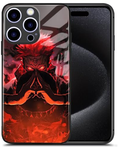 Anime Character Phone Case - Manga Pattern Protective Cover (for iPhone 13 Pro Max,Yuji's sukuna)