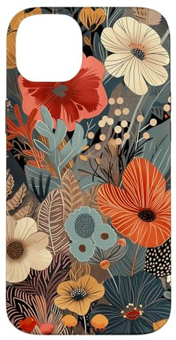 Botanical Flower Pattern Wild Vintage Floral Boho Aesthetic Case for iPhone 14 Plus