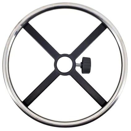 Milageto Drehbarer Bürostuhl-Fußstützenring, Zubehör, Edelstahlkreis für Thekenhocker, einfache Installation, professionell, 35CM