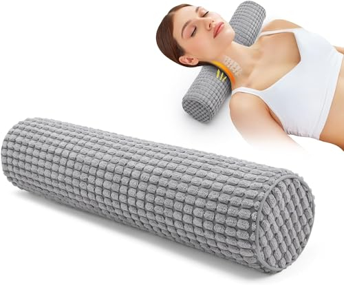 Hengrongshen knierolle, Gedächtnisschaum Nackenrolle mit Bezug Sorgen Sie für die Gesundheit der Halswirbelsäule, Knierolle Lagerungsrolle Geeignet für Beine und Taille
