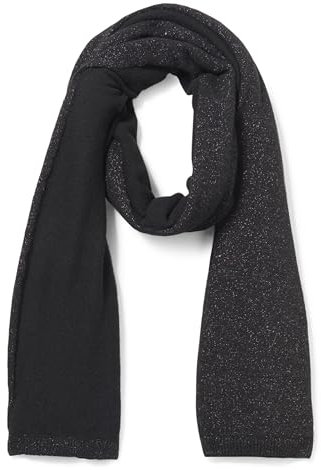 Calvin Klein Damen Split Stretchy Soft Sequin Scarf Winterschal, Schwarz, Einheitsgröße
