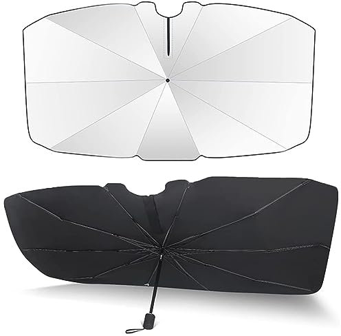 FNUQKREF Parasol para Parabrisas de Coche para Peugeot 308 SW 2009-2016, Delantero Plegable Protector Parabrisas Rotación 360° Protección UV Aislamiento Interior Accesorios