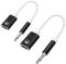 USB C to Aux Audio Dongle Cable Cord, 3.5mm male to type-c female Audio Cord 3.5mm Analog Cable Type-C Converter work with MP3 Players,Laptop,Tablet, Smartphone (2pcs Black)