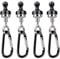 DGDUBRB Magnetic Hooks Heavy Duty, Muti-Use Metal Magnets Hooks with Carabiner for Camping Hanging, Cruise, Fridge, Kitchen
