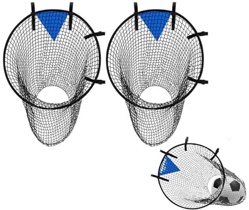 Nchdewui 2 Pack Soccer Top Bins Target Net,Football Goal Soccer Top Bins, Football Goal Target Bag, Football Training Goal Target, Goal Target Net For Football Target Practice (black)