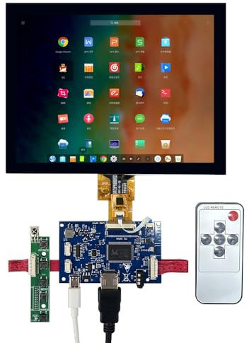 8 pouces IPS 4:3 DIY écran LCD audio Drive Control Board numériseur écran tactile Raspberry Pi orange Pi Écran auxiliaire d'ordinateur portable