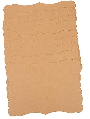 SHOWERORO 10stücke Retro Kraftpapier Karten Für Geburtstagsgrüße Handgeschriebene Notizkarten Blanko Postkarten Mit Feinen Rändern Für Einladungen Und Dankeskarten