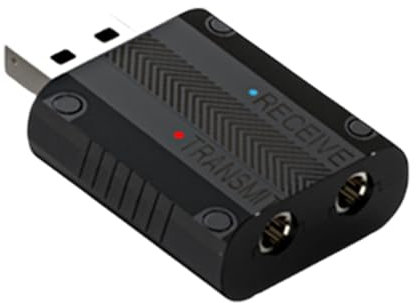 Transmisor de Audio inalámbrico, Receptor de Audio inalámbrico - Receptor de Audio estéreo - Receptor Plug and Play, Adaptador inalámbrico para de Altavoces para Coche