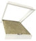 Insulated Fire Rated Loft Hatch with U-Value of 0.35 W/m2K. Metal Lightweight Hinged Loft Access Door, Drop Down Attic Opening Panel with Tee Key Included (White, 535x745mm)