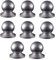 Lot de 8 capuchons de poteaux de clôture en métal galvanisé, imperméables, décoratifs(80x80mm)