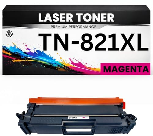 XL Toner TN-821XL M Magenta für Brother kompatibel TN821 XL M Premium Alternativ für Brother HL-L9430CDN, HL-L9470CDN, MFC-L9630CDN, MFC-9670CDN