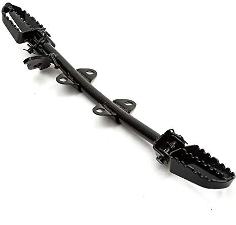 Pit Dirt Bike Black FootRest Footpegs Pedals Foot Rest Side Stand 110cc 125cc 140cc Compatible Replacement With CRF50