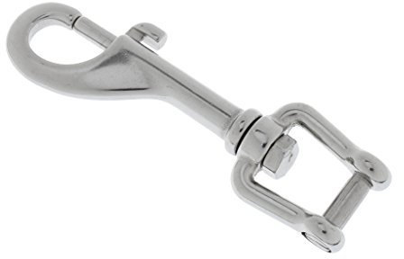 MagiDeal Swivel Schäkel Swivel Karabinerhaken 360 drehbar Schnapphaken