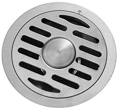 Ø120mm Edelstahl Duschablauf Bodenablauf Duschrinne Geruchsverschluss Ablauf (Mit Schlauchanschluss)