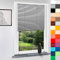 Aluminium Jalousie nach Maß, Endloskette, Kette, Monocomando, Maßanfertigung, für Fenster und Türen, Alu, Fenster, Klemmfix ohne Bohren (Silber, Höhe: 100cm x Breite: 50cm)