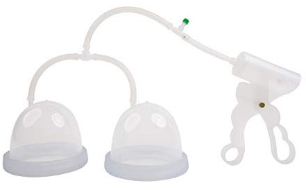 Fröhle BP006 Brustpumpe, Vakuumpumpe für größere Brüste mit Handpumpe DUO Cup B