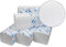 Lot de 1200 essuie-mains en papier blanc avec pli en V (23,5 cm x 24 cm) 2 plis en velours 100 % cellulose pure