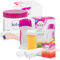 Veet Pure Cera a Caldo allo Zucchero Depilazione Viso Corpo Spatola e 12 Strisce Riutilizzabili Barattolo da 250ml + EasyWax Kit Roll-On Natural Inspiration 50ml con Scaldacera Elettrico e 12 Strisce