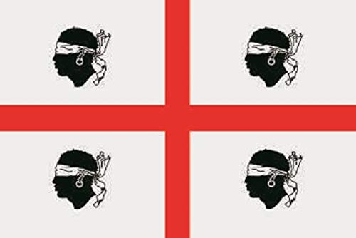 U24 Aufkleber Sardinien alt Flagge Fahne 8 x 5 cm Autoaufkleber Sticker
