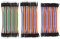 ALMOCN 120PCS Breadboard Jumper Dupont Wire,Multicolored 10cm 40pin Male to Female, 40pin Male to Male, 40pin Female to Female Breadboard Jumper Wires Ribbon Cables Kit for arduino