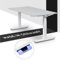 boho office® Höhenverstellbarer Schreibtisch 180 x 80 cm - Made in Germany, Elektrisch stufenlos, 2 Motoren, 3-Fach Teleskop, Kollisionsschutz - Premium Line Weiß inkl. Tischplatte in Lichtgrau