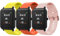 MoKo 3 Pack Correas Compatible con Amazfit Active/Active 2/GTS/GTS 2/2 Mini/2e/3/4/4 Mini/Bip 3/3 Pro/Bip U/U Pro/Lite/GTR Mini/42mm, 20mm Pulsera Deportiva de Silicona Suave para Mujer Hombre, A+N+R