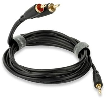 QED Connect Stereo 3.5mm Jack (M) to 2x Phono (Male) RCA Cable (3.0)