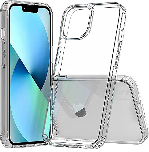 JT Berlin Pankow-Clear Schutzhülle kompatibel mit Apple iPhone 14, Klar | Stoßabsorbierendes TPU Case - Kratzfestes Acrylglas mit Anti-Fingerabdruck Beschichtung - Qi Wireless Charging geeignet