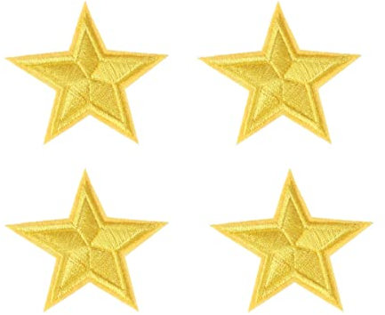 Milisten Fünfzackige Sterne Stickpatches 10 Stück 2 Zoll Aufbügelbare Applikationen Für Kleidung Reparatur Diy Dekoration Von Jacken Rucksäcken Jeans Und Handarbeiten