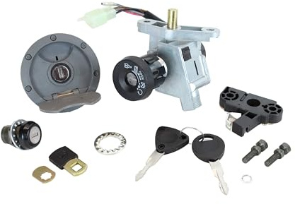 Schlosssatz Zündschloss für Yamaha Aerox und MBK Nitro von 1997-2002 verschließbarer Tankdeckel kompletter Schloss Satz