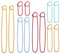 WLLHYF 12-teiliges Strickstichhalter-Set, 6 Größen, bunte Zinklegierung, Garn, Stichhalter-Set, Nadeln, praktisches Stricken, Häkelwerkzeug für manuelle DIY-Decken, Strickprojekte